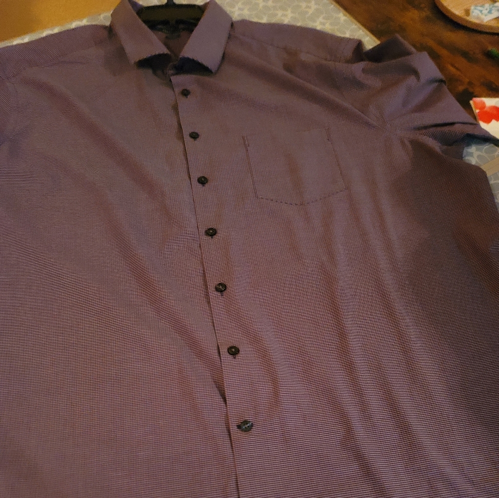 Perry Ellis. Mens 3xl purple long sleeve shirt.